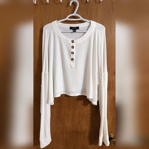 💥 5 for 25 💥  ⚡Forever 21 cropped Henley top size 3X